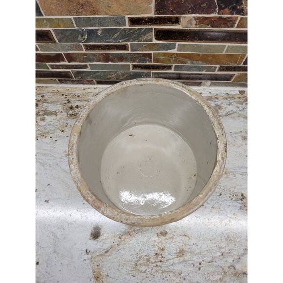 Vintage Crock Stoneware Butter, Farmhouse Primitive, Country Kitchen - Picture 3 of 5